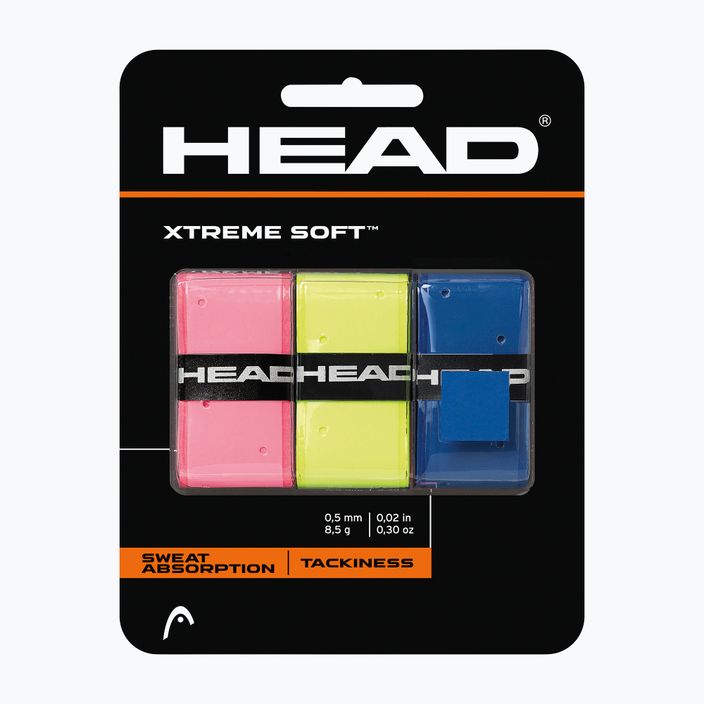 Racchetta da tennis HEAD Xtremesoft Grip Overwrap 3 pezzi misto