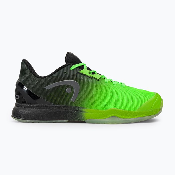 Scarpe da squash da uomo HEAD Sprint Pro 3.5 Indoor nero/verde neon 2