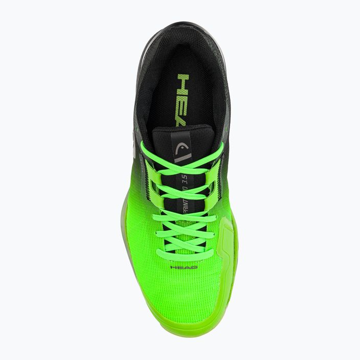 Scarpe da squash da uomo HEAD Sprint Pro 3.5 Indoor nero/verde neon 6