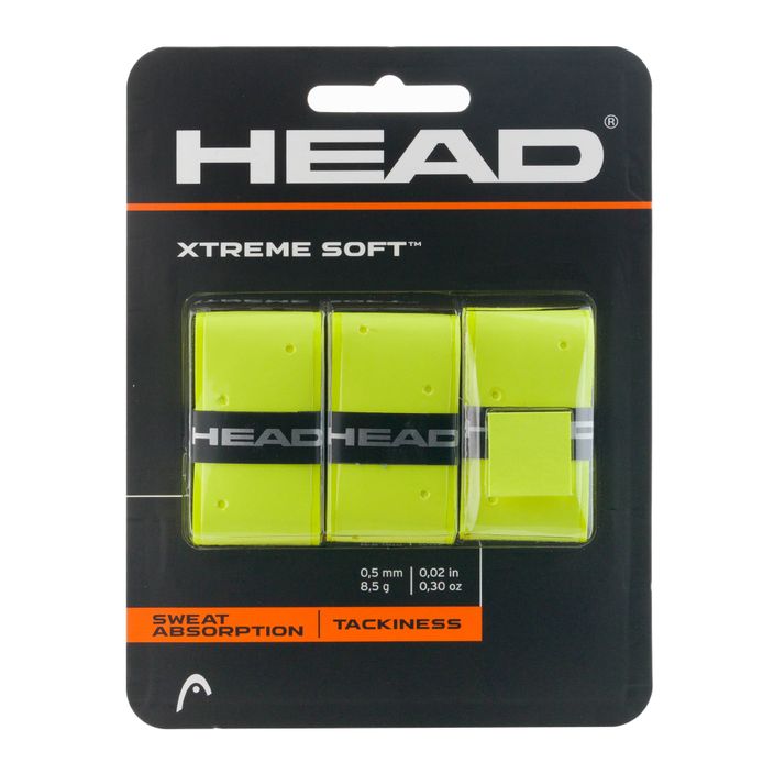 Racchetta da tennis HEAD Xtremesoft Grip Overwrap 3 pz. giallo 2