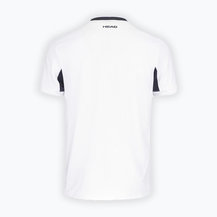 Maglietta da tennis da uomo HEAD Slice bianca 2