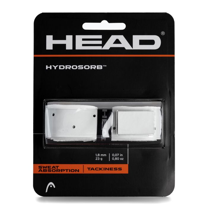 HEAD Hydrosorb Grip bianco/nero per racchette da tennis 2