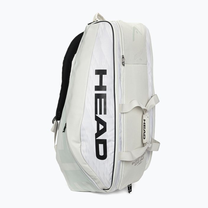 HEAD Pro X Borsa per racchette da tennis XL 97 l in velluto a coste bianco/nero 2