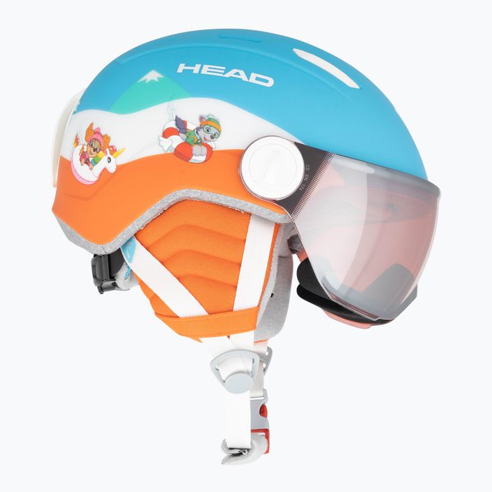 Casco da sci per bambini HEAD Mojo Visor Paw blu 5