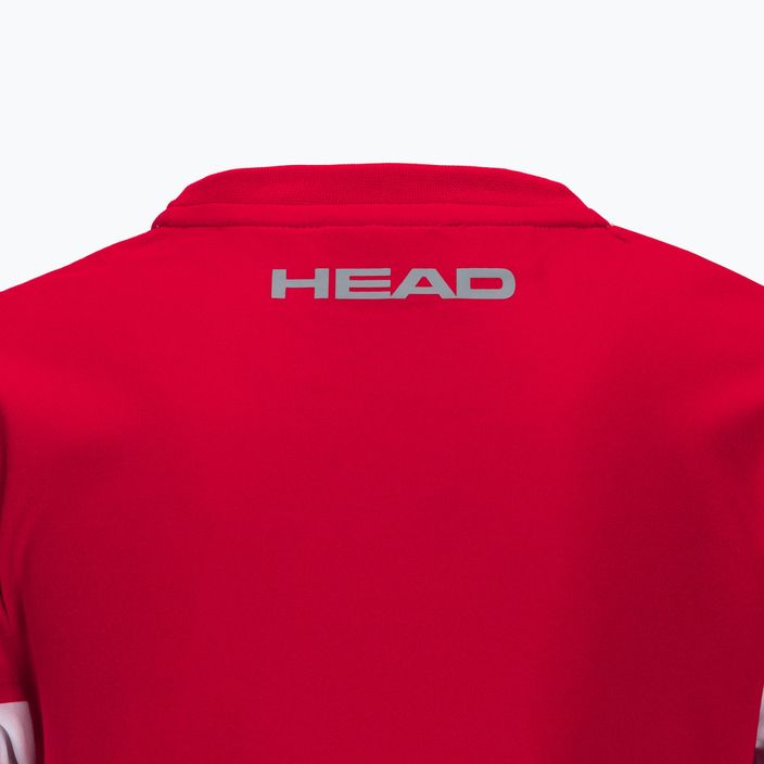 Maglietta da tennis HEAD Club 22 Tech rossa per bambini 4