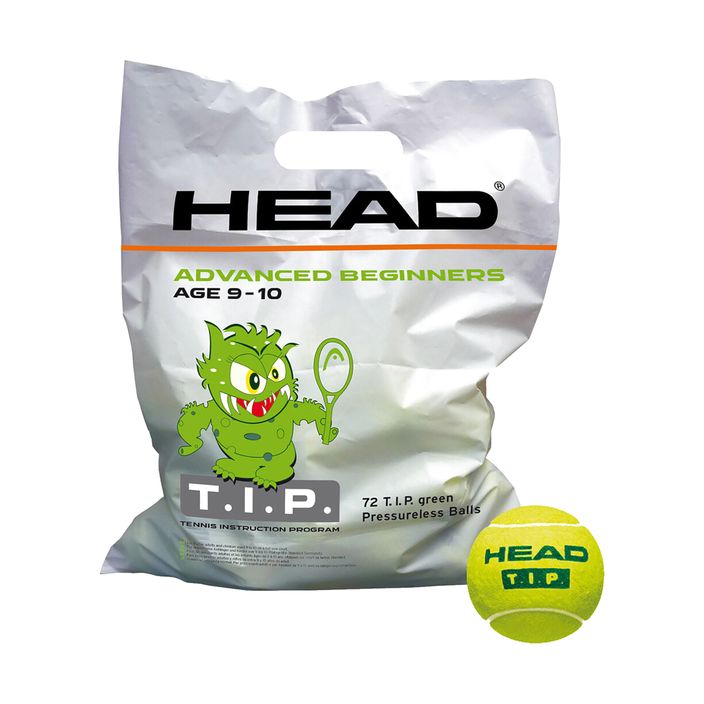HEAD 72B Tip Green 72 palline da tennis per bambini verdi 2