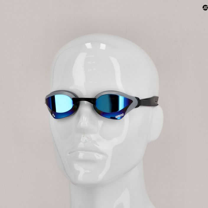 Occhiali da nuoto Arena Cobra Core Swipe Mirror blu/argento 8