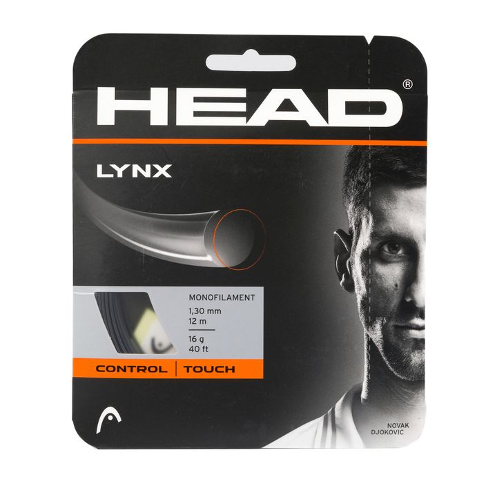 Corda da tennis HEAD Lynx 12 m antracite 2