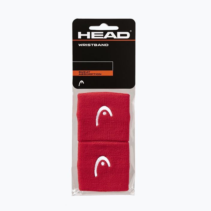 Polsino HEAD 2,5" 2 pezzi rosso 3