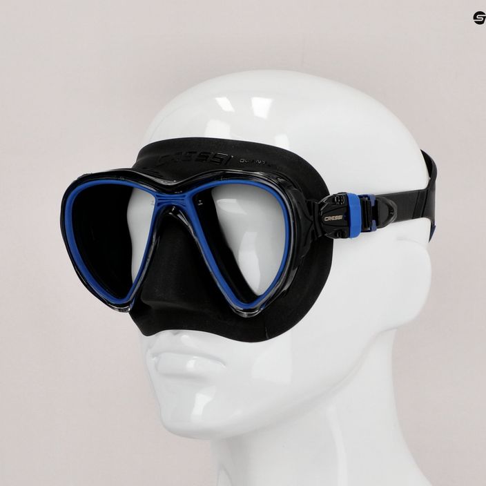 Maschera subacquea Cressi Quantum nero/blu 7
