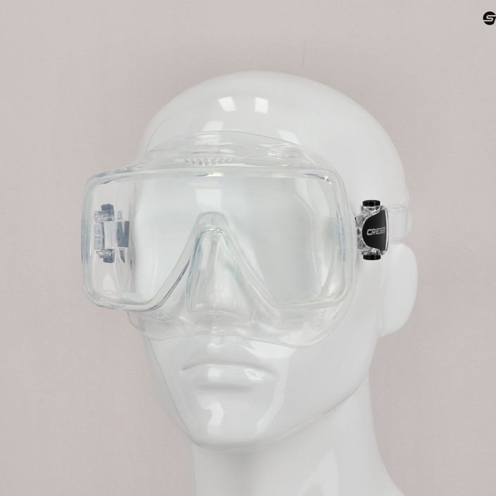 Maschera subacquea Cressi SF1 in silicone trasparente 7