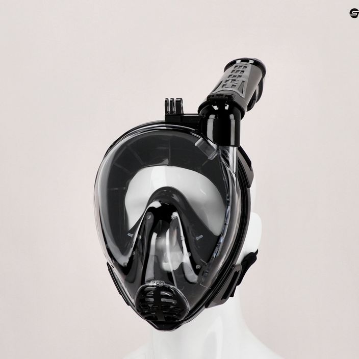 Maschera Cressi Duke Action Full Face per snorkeling nero/nero 6