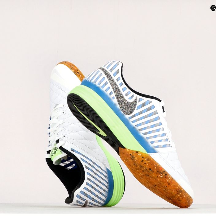 Nike Lunargato II IC scarpe da calcio uomo nero/lime glow/lt photo blue 10