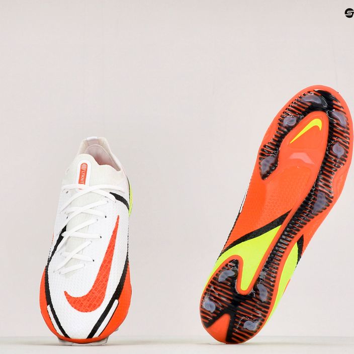 Uomo Nike Phantom GT2 Elite FG scarpe da calcio bianco /right crimson / volt / nero 11