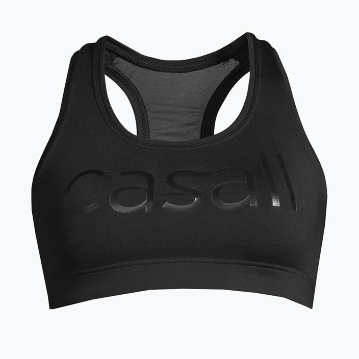 Reggiseno fitness Casall Iconic Wool Sports nero con logo 4