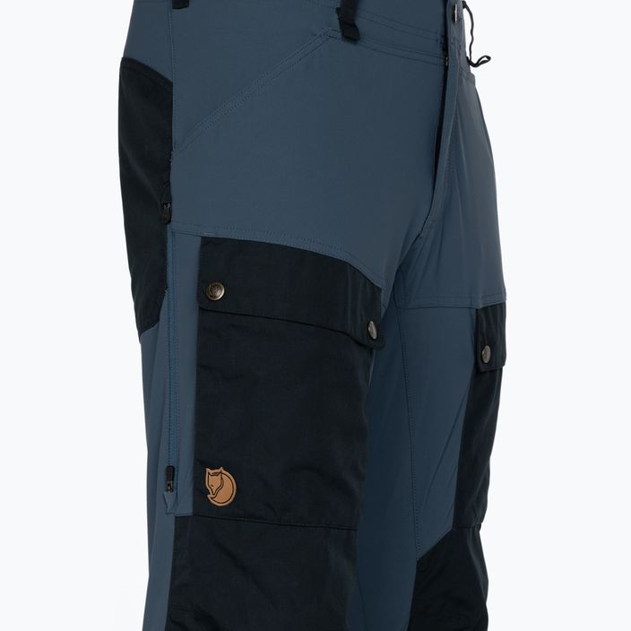 Pantaloni da trekking da uomo Fjällräven Keb Trousers Reg dark navy/uncle blue 3