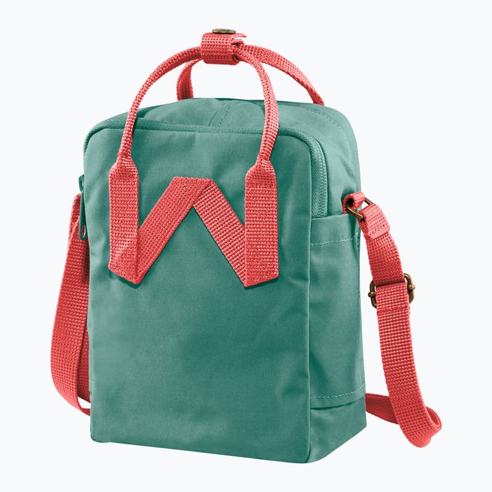 Fjällräven Kanken Sling 2,5 l verde ghiaccio/rosa pesca 3