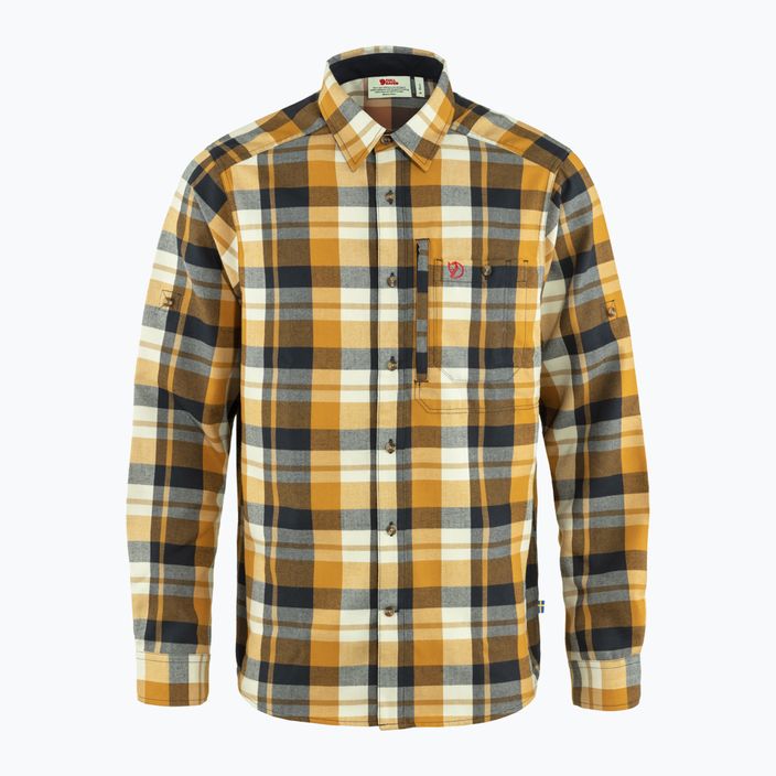 Camicia Fjällräven da uomo Fjällglim marrone grano saraceno/marino scuro 9