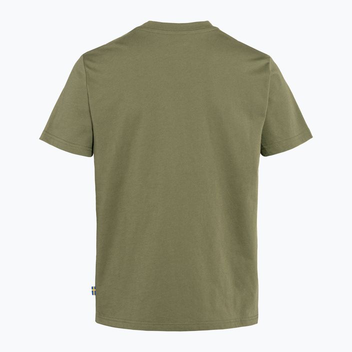 T-shirt trekking donna Fjällräven Fox Boxy Logo verde 4