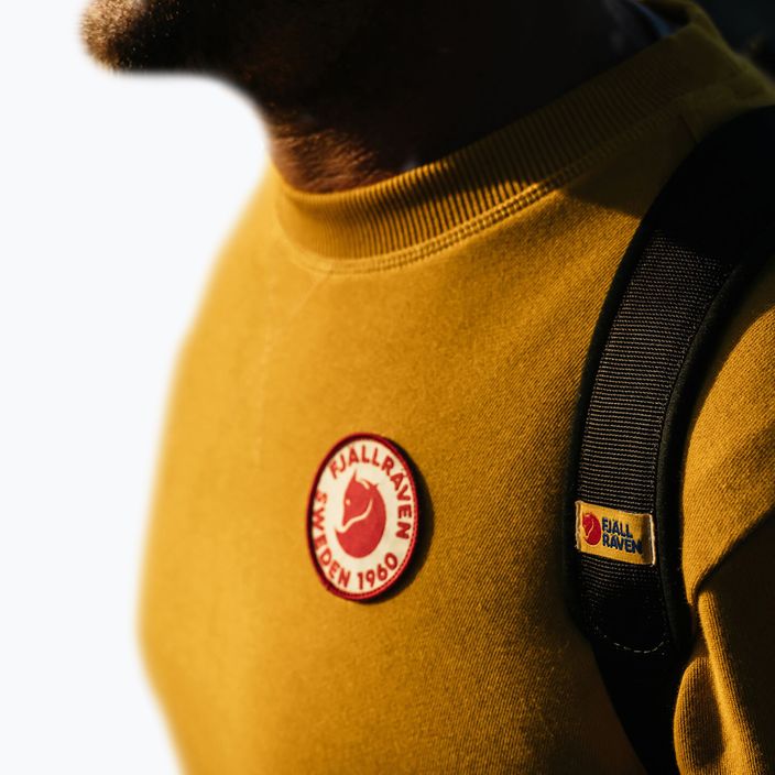 Felpa da trekking da uomo Fjällräven 1960 Logo Badge Sweater 161 giallo senape 5