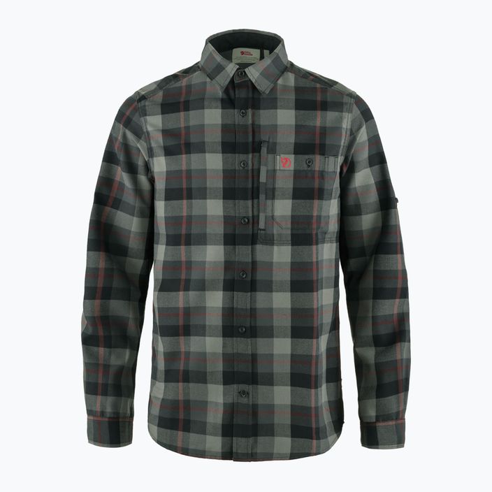 Camicia Fjällräven da uomo Fjällglim nero/grigio