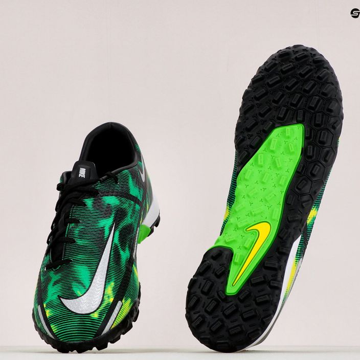 Uomo Nike Phantom GT2 Academy SW TF scarpe da calcio nero/metallico platino/verde strike 10