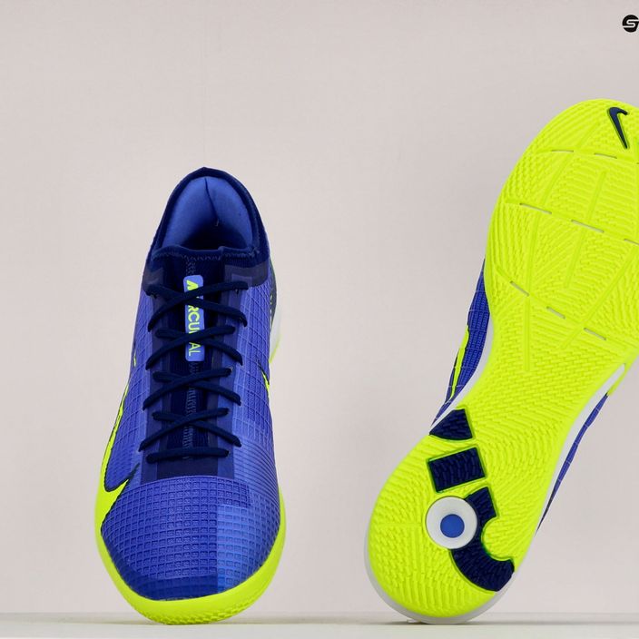 Scarpe da calcio uomo Nike Zoom Vapor 14 Pro IC zaffiro/volt/azzurro vuoto 10
