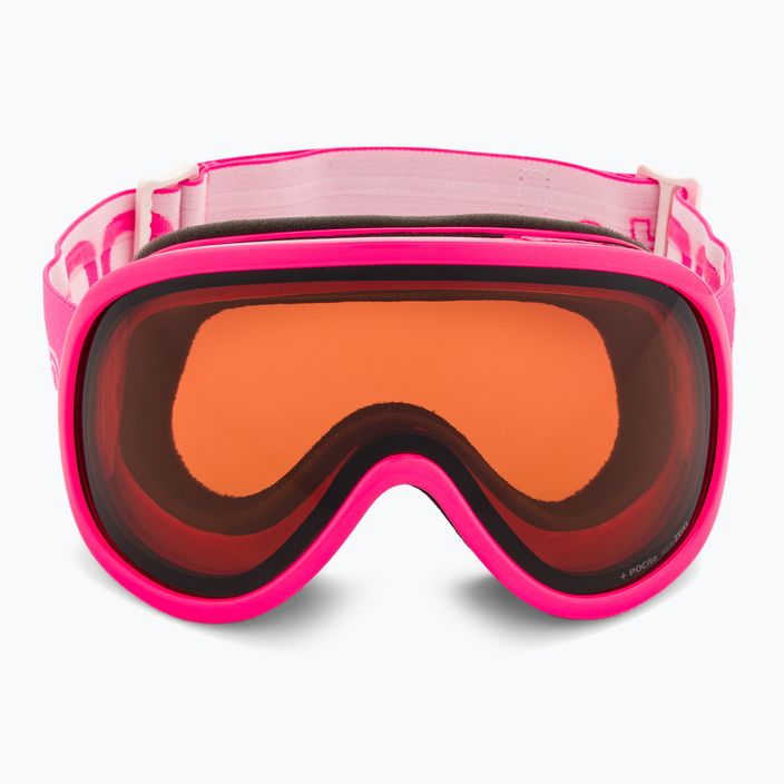 Occhiali da sci per bambini POC POCito Retina rosa fluorescente 2