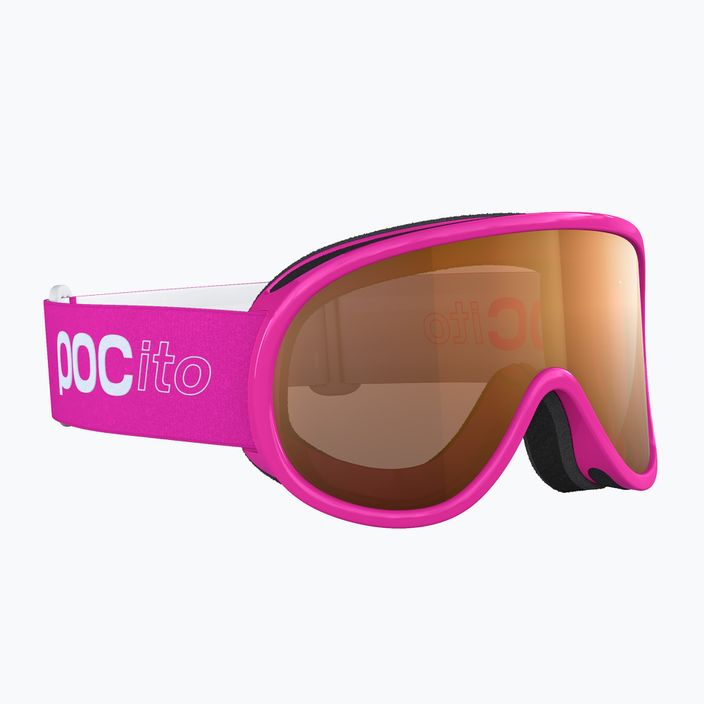 Occhiali da sci per bambini POC POCito Retina rosa fluorescente 7