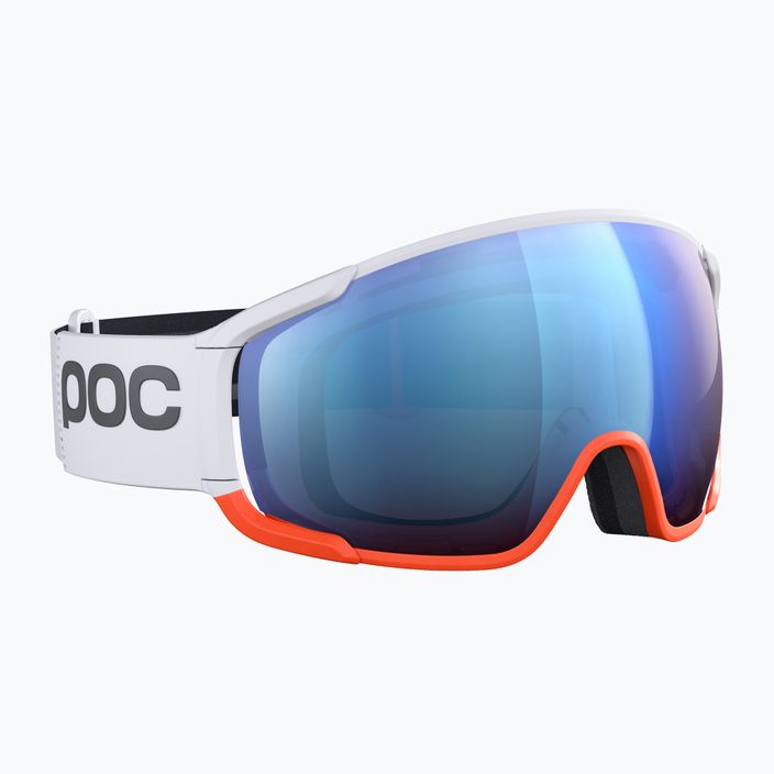 POC Zonula Race idrogeno bianco/arancio rosa/parzialmente blu occhiali da sci 3