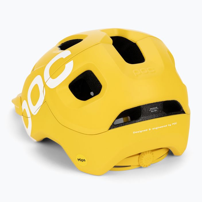 POC Axion Race MIPS casco da bicicletta giallo avventurina opaco 4