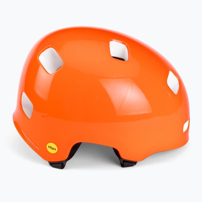 Casco da bici POC Crane MIPS arancione fluorescente 3
