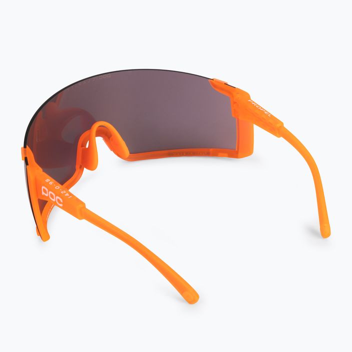Occhiali da sole POC Propel arancione fluorescente traslucido/oro da strada 3