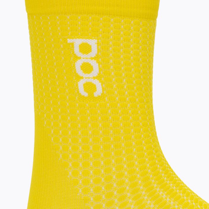 POC Essential Road calze da ciclismo per bambini giallo avventurina 3
