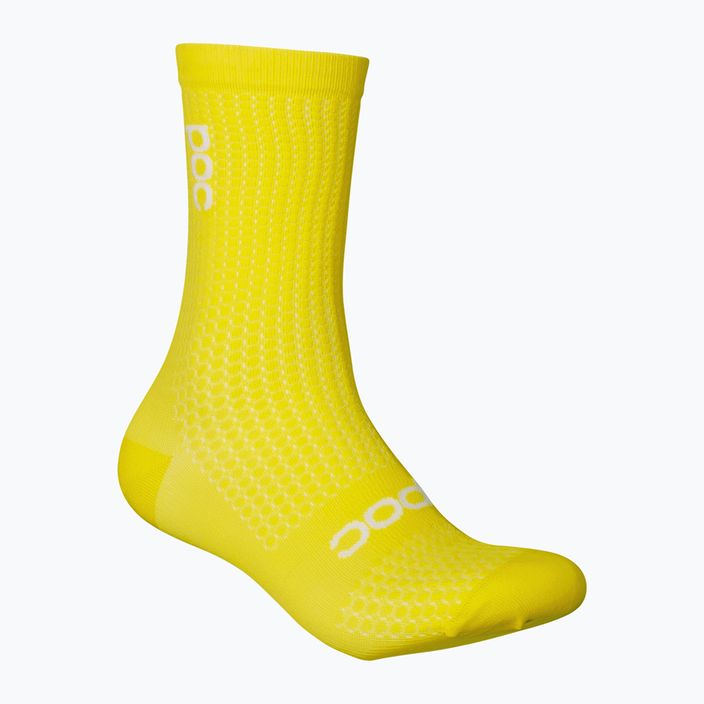 POC Essential Road calze da ciclismo per bambini giallo avventurina 5