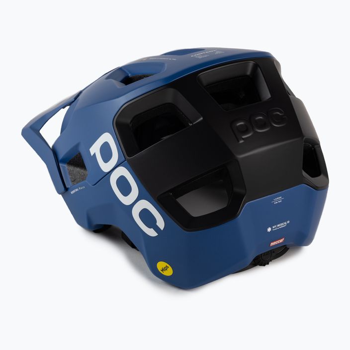 POC Kortal Race MIPS casco da bici blu opale/nero uranio metallizzato/opaco 4