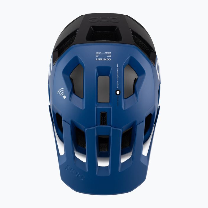 POC Kortal Race MIPS casco da bici blu opale/nero uranio metallizzato/opaco 6