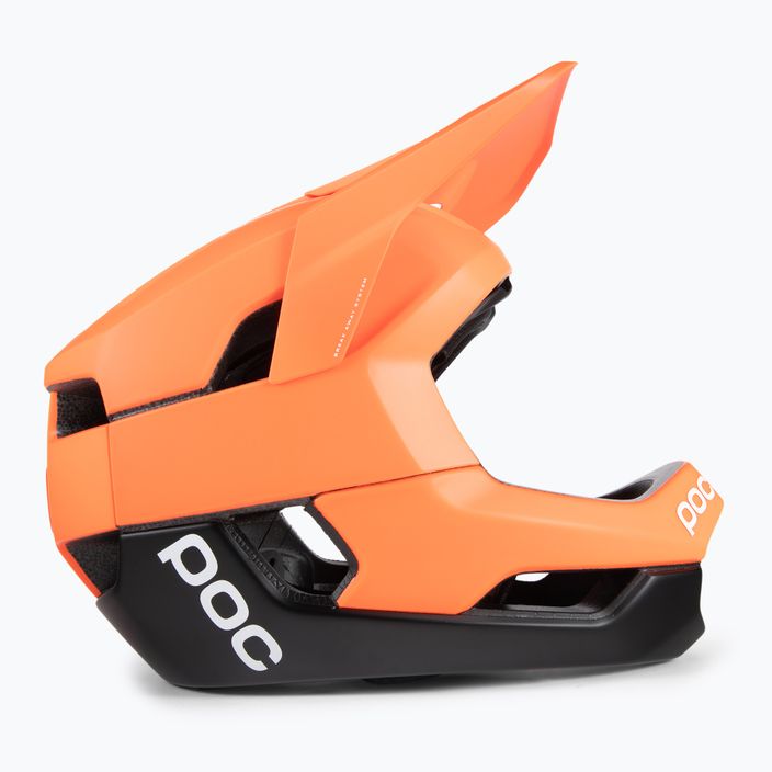 POC Otocon Race MIPS arancione fluorescente avip/nero uranio opaco casco da bici 3