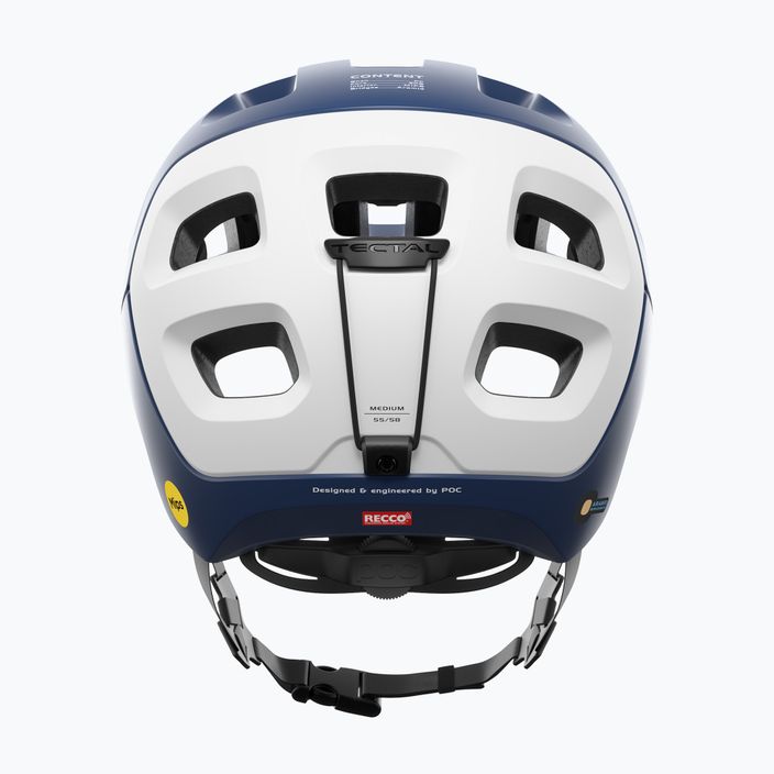 Casco MTB POC Tectal Race MIPS blu piombo/bianco idrogeno opaco 6