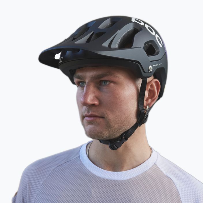 POC Tectal Race MIPS casco da bici nero uranio/viola zaffiro metallizzato/opaco 8