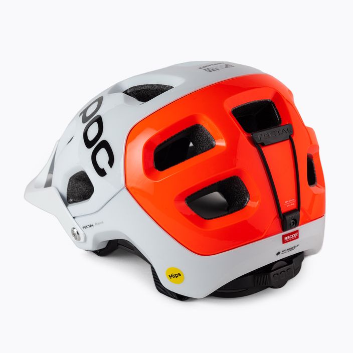 POC Tectal Race MIPS NFC idrogeno bianco/arancio fluorescente casco da bici avip 4