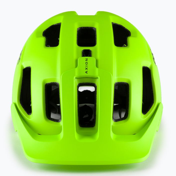 Casco da bici POC Axion giallo fluorescente/verde opaco 2