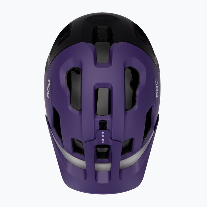 POC Axion Race MIPS casco da bici viola zaffiro/nero uranio metallizzato/opaco 6
