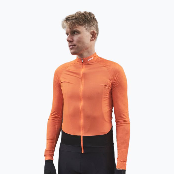 POC Essential Road manica lunga ciclismo uomo o zink orange