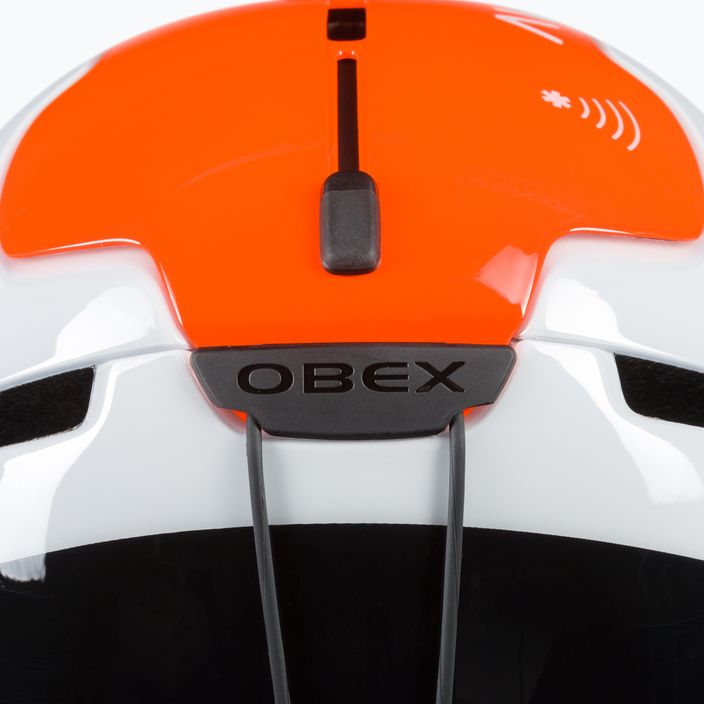 POC Obex BC MIPS casco da sci bianco idrogeno/arancio fluorescente avip 6