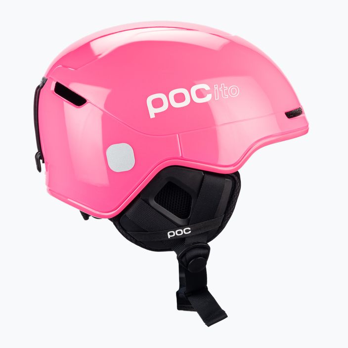 Casco da sci per bambini POC POCito Obex MIPS rosa fluorescente 4