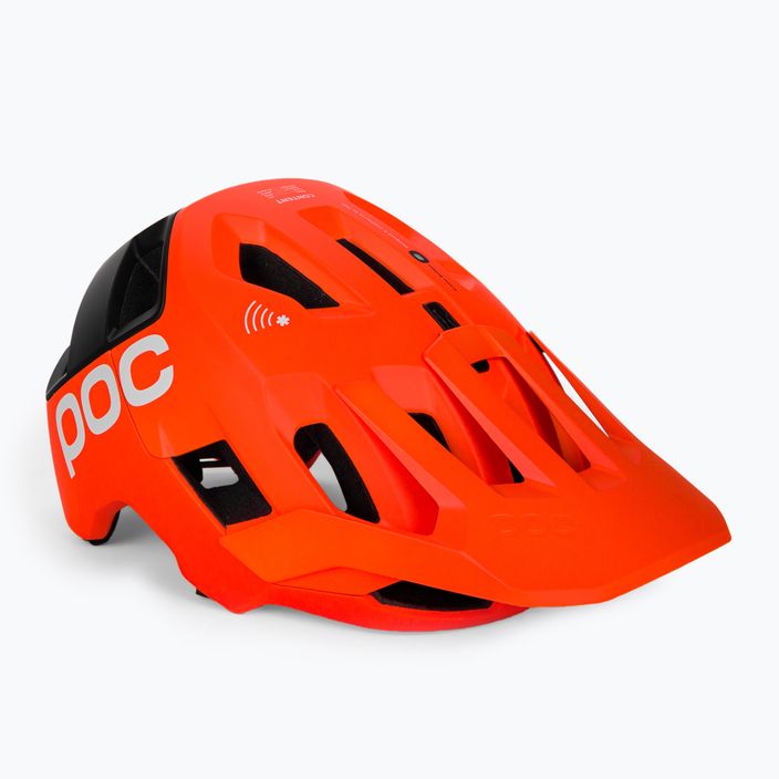 Casco da bici POC Kortal Race MIPS arancione fluorescente/uranio/nero opaco