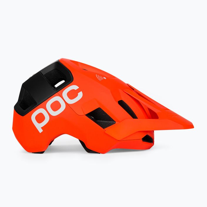 Casco da bici POC Kortal Race MIPS arancione fluorescente/uranio/nero opaco 3