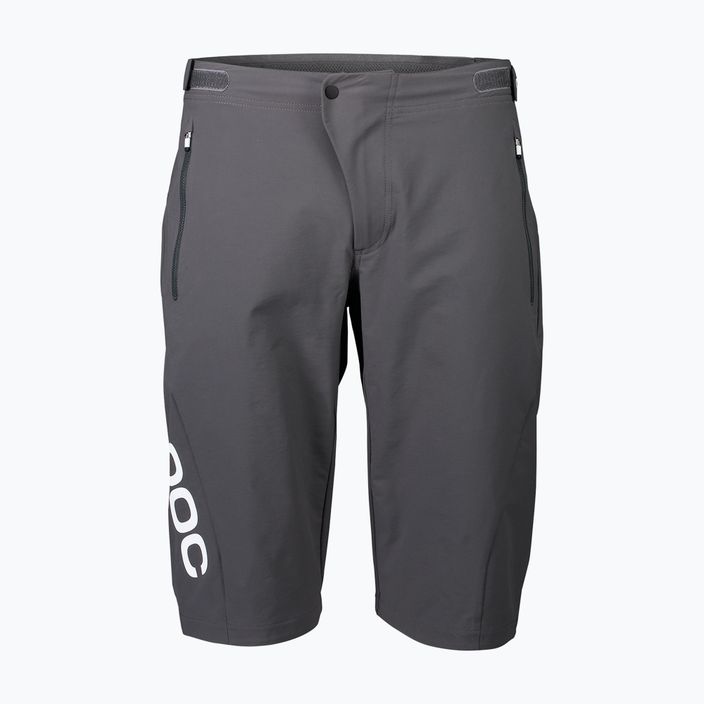 Pantaloncini da ciclismo POC Essential Enduro da uomo grigio silvestre 4