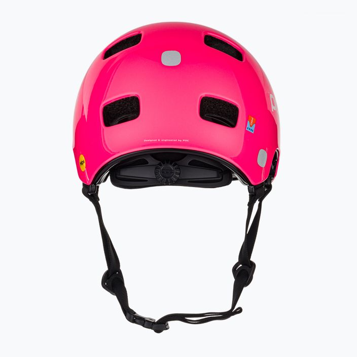 Casco da bici per bambini POC Pocito Crane MIPS rosa fluo 3